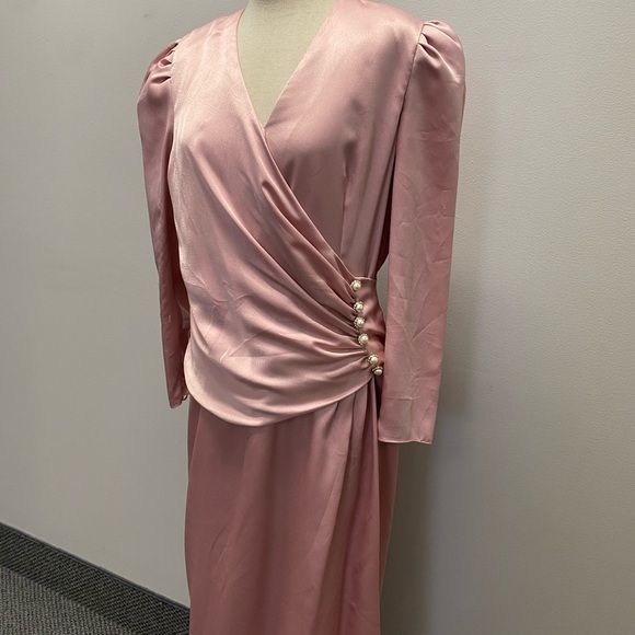 COPY - 70s Vintage Pink gown by “For Bernadette” - Picture 3 of 10